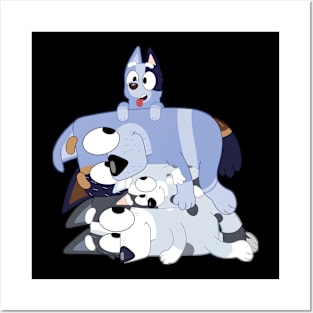 Recurring Heeler family stack Posters and Art